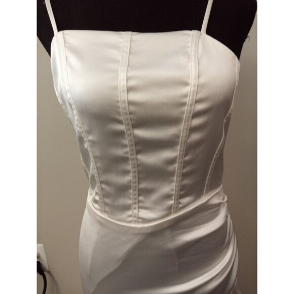 Grace Karin Women's White Asymmetrical Dress Size Small - Picture 5 of 8